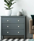 Slick Brushed Nickel Cabinet Knobs Rock Solid Zinc Pulls Single Hole Mount Quick Swap For Kitchen Drawers Fresh Home Hardware Upgrade Smooth Grip 10 Pack on gray dresser