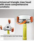 Smoke Detector Disassembly Pole With Rock Solid Anti Pinch Head And Killer Reach For High Ceilings tool with universal triangle claw head design.