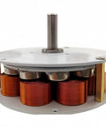 24V 50W Micro Core Disc Generator With Low RPM Performance From 100 To 650 RPM 3 Phase AC Permanent Magnet Alternator side view