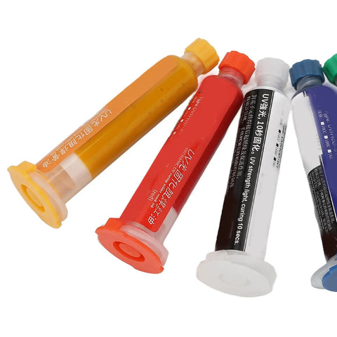 Six Pack Solder Mask Ink With Light Curing Formula For BGA PCB Circuit Boards tubes in various colors