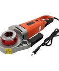 Portable Electric Pipe Threader 2000W For Galvanized Steel And Pvc with orange handle and metal base, designed for easy operation.