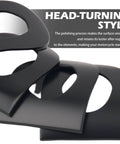Close-up of 8Pcs Motorcycle Foot Pegs Mounting Kit With Clevis Pin, beefed up black pegs, showing polished black surface.
