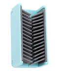 Reusable Silicone Hair Catcher Avoid Clogging Bathtub Drain in close-up, showing flexible bristles and adhesive backing.