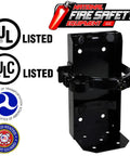 Bulletproof Secure Mount Brackets For 2.5 Gal And 6 Liter Class K Wet Chemical Fire Extinguishers Tough Grip holder black