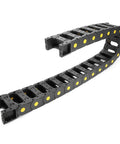 Heavy Duty Linkable Nestable Plastic Cable Drag Chain 25x57mm Internal Size 0.98x2.24 Inches R55 Bend Radius 1 Meter Length for machinery cables