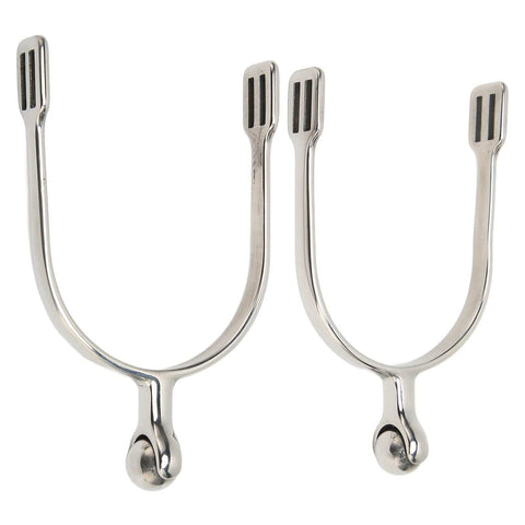 Stainless Steel Horse Spurs With Smooth Roller Ball For Boots Western Cowboy Equestrian Gear English Spur For Training Dressage Ranch Riding Recreation 2 Pack