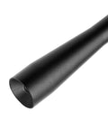 Close-up of a black anodized short antenna mast for trucks and off-road vehicles, hood mounted, 4-inch mini antenna replacement, durable build