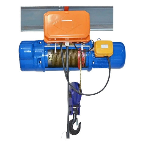 Heavy Duty Electric Wire Rope Hoist Lifting Winch 3 Ton Capacity 9 Meter Cable Easy Setup Workshop Workhorse For Fast Daily Garage And Warehouse Construction Projects
