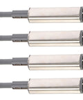 4 pack push to open cabinet latches for cabinets and drawers easy install iron and plastic hardware with strong tension