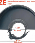 Grinder Guard Five Inch And Four And A Half Inch Replacement Part 39766101 For DeWalt Angle Grinders with measurement details