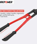 Heavy Duty Bolt Cutter Set 18 Inch And 8 Inch Mini Bolt Cutters With Chrome Molybdenum Steel Blades Drop Forged Joints Anti Rust Finish