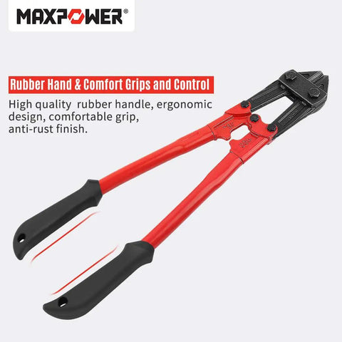 Heavy Duty Bolt Cutter Set 18 Inch And 8 Inch Mini Bolt Cutters With Chrome Molybdenum Steel Blades Drop Forged Joints Anti Rust Finish