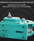 Heavy Duty Hand Winch 2400 Lb Capacity, Manual Bi Directional Ratchet Lock, Alloy Steel Base for Flexible Installation