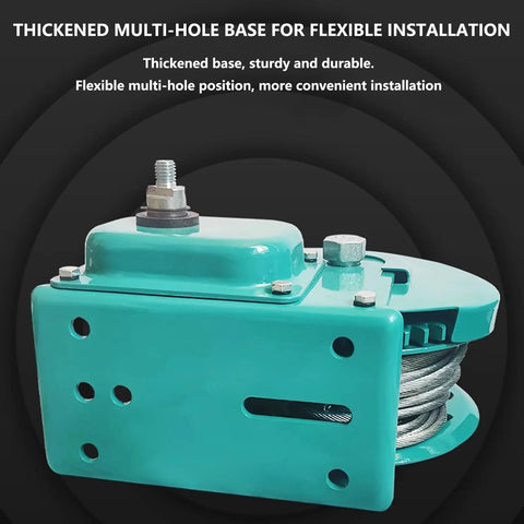 Heavy Duty Hand Winch 2400 Lb Capacity, Manual Bi Directional Ratchet Lock, Alloy Steel Base for Flexible Installation