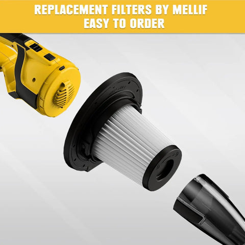 Cordless Handheld Vacuum Cleaner for Home and Car, 8000Pa Powerful Suction, 120W Motor filter close-up, tool only, no battery