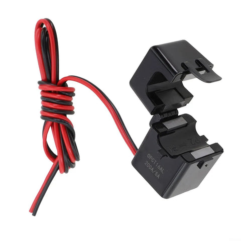 Premium Split Core Current Transformer Clamp Sensor 200A with black and red wire, designed for 5G network testing and grid tracking.