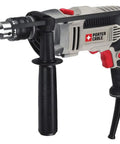 Beast of a Hammer Drill 1/2 Inch, 7 Amp, Pistol Grip, Cast Metal Gear Housing, side view, ideal for masonry and home renovations
