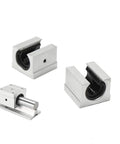 Beefy Linear Motion Bearing Slides Kit 2Pcs SBR12UU SBR16UU SBR20UU For CNC Machines And 3D Printers Ultra Smooth Guide Rails For Precise Motion Durable High Quality Linear Slides For Precision Tools, aluminum linear bearing blocks and rail