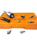MT2 Medium Duty Live Center Set for Lathe Tailstock 2MT Morse Taper Revolving Center with tips, wrench, storage