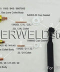 Long Size TIG Gas Lens Alumina Nozzle Ceramic Cup Set For PTA DB SR WP Welding Torches 53N61SL Eight L Fits 9 17 18 20 25 26