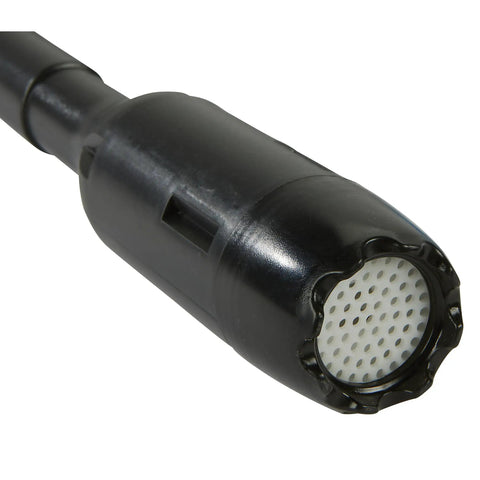 Heavy Duty Electric Drum Pump Pulls Four Gpm Real Smooth With 110V AC Plug In Power, detailed view of built-in debris filter.