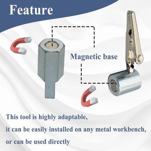 Gugaguga 55000 soldering wire clip holder with magnetic base and removable clip parts, Amazon.