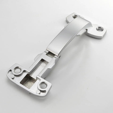 Fold Up Cabinet Door Hinge For Bookcase And Wardrobe, Easy Install Slick Lift Up Hardware, Aircraft Grade Strength, silver finish