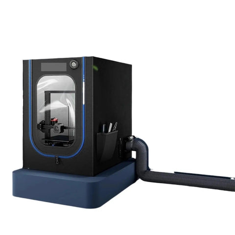 All In One 3D Printer Enclosure With LED Light Integrated Thermometer And Quiet Ventilation Kit Fireproof And Dustproof Chamber