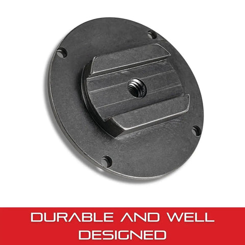 Adjustable Bracket Back For 25 And 2600 Series Dial Indicators With 1/4-20 Thread, heavy duty tool accessory, round top view