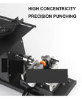 Built Like A Tank Five In One Bench Buffer Polisher And Jade Grinding Machine Engineered For No Sweat Cutting Drilling Carving Wood Amber Silver Projects showing precision punching mechanism.