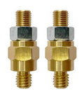 Rock Solid Brass Side Post Battery Terminal Bolt Extender Stud Compatible With Gm Batteries No Hassle Straight Swap For Wire Connections Built Tough Pack Of Two, heavy-duty brass dual thread connectors.