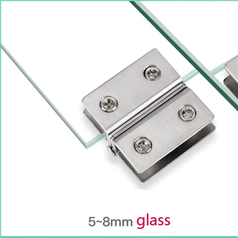 Heavy Duty Stainless Steel Glass Hinge For Frameless Cabinets And Wine Racks Non Opening Accessories Built To Last with glass panels.