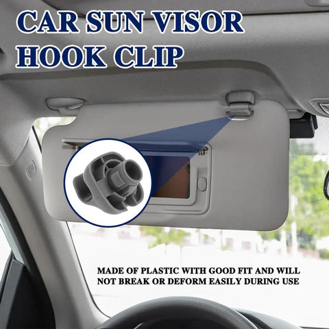 Slick Sun Visor Clip Replacement Kit For Cars Easy Install Visor Retainer Bracket in car interior
