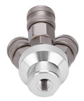 Heavy Duty 3 Way Quick Coupler For Air Tools And Pneumatic Systems With Chrome Plated Finish G One Quarter Inch Thread Carbon Steel Female Quick