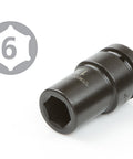 One Inch Drive Deep Six Point Impact Socket Set With Case Nine Piece From One To Two Inches Built For High Torque Impact Wrenches