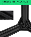 2040 V Slot Aluminum Extrusion Profile 1220mm Two Pack Set European Standard Anodized Linear Rail Kit corner brackets