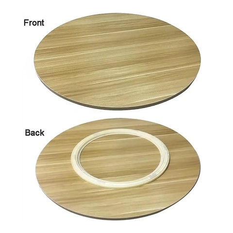 Solid Wood Round Dining Table Turntable Lazy Susan Featuring Dope 360 Degree Spin, Large Serving Tray For Kitchen And Dining Room