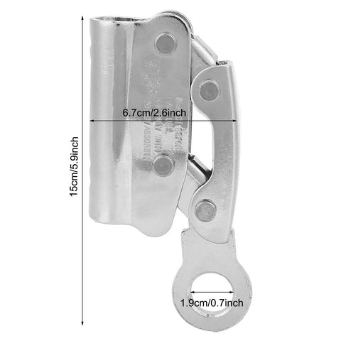 Heavy Duty Self Locking Rope Grab Ascender Climbing Gear With Self Braking Descender Clamp For Rock Climbing And Tree Work