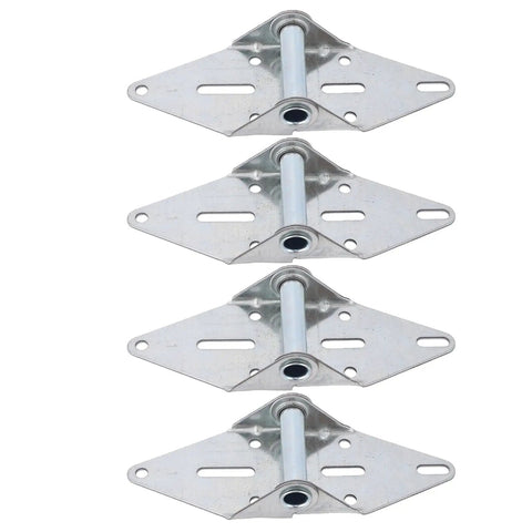 Heavy Duty Garage Door Hinges 4 Pack Size 1 Steel Galvanized For Light Commercial And Residential Use, 4 hinges shown
