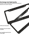 Leopard Print License Plate Frame And Steering Wheel Cover Set For Cars, slim design aluminum plate frame, leopard pattern