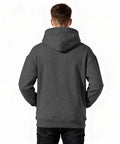 Back view of grey Sexy And I Tow It Vintage Funny Camping RV Camper Truck Hoodie For Women Cozy Fleece Sweatshirt