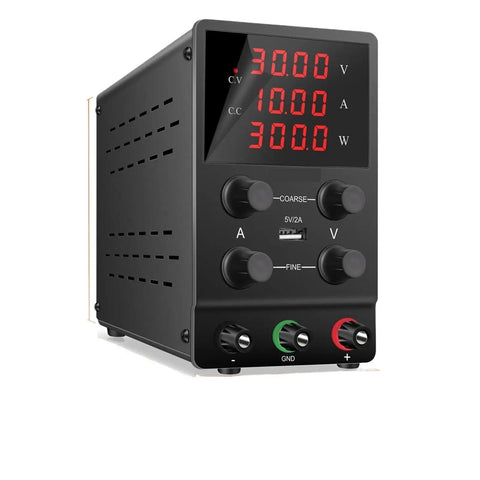 Adjustable DC Bench Power Supply Pro Grade 0 To 30V 0 To 10A Lab Grade Regulated Switching Power Supply With 4 Digit Display Low Ripple