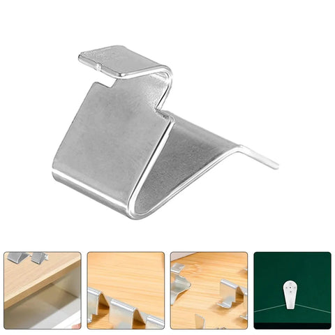 Partition Buckle Bookcase Shelf Supports And Cabinet Clips Filing Brackets for file cabinets, metal clip on white background