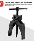 2 Claw Bearing Puller Set With Screw Rod For Auto Mechanics Pro Grade Bearing Separator Tool Pack in high temperature quenched steel