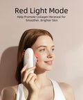Woman using Three In One Body Sculpting Machine With Vacuum Massage And Red Light Therapy To Tackle Cellulite on face