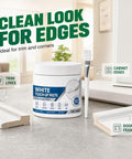 White Touch Up Paste With Brush Kicks Scratches To The Curb Fast Furniture And Wall Repair Putty seals holes for trim and corners.