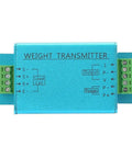 Heavy Duty Load Cell Amplifier And Weight Transmitter For 4 To 20mA And 0 To 10V Outputs With Quick Signal Boost Easy Setup And Precise Sensing Workhorse Reliability For Industrial Scales, blue metal module with screw terminals