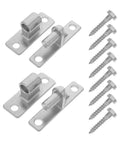 Beefy Stainless Steel Gate Hinges With Screws Included, Farm Gate Kit, Weather Resistant, Detachable Components, For Wood Or Metal Gates, Robust Male And Female Mechanism, Durable Garden Gate Hardware; 4 hinges and screws
