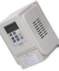 Variable Frequency Drive Inverter For Industrial Motors Single To Three Phase 110V Input 220V Output 1.5kW, beige casing with digital display