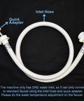Inlet hose with quick adapter for No Sweat Super Compact 1.34 Cu Ft Portable Washing Machine Fully Automatic All In One Laundry Washer.